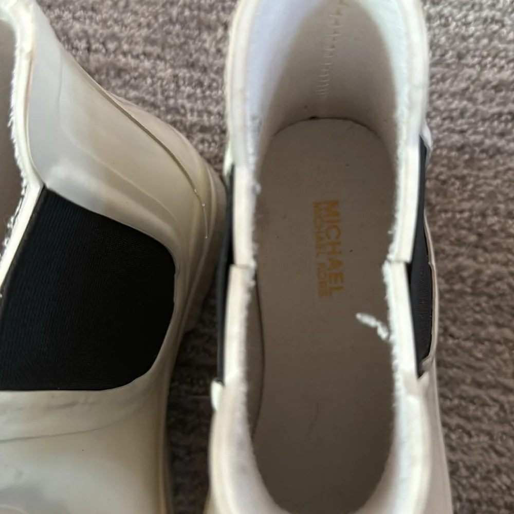 Michael Kors White Rain Boots - Picture 3 of 6